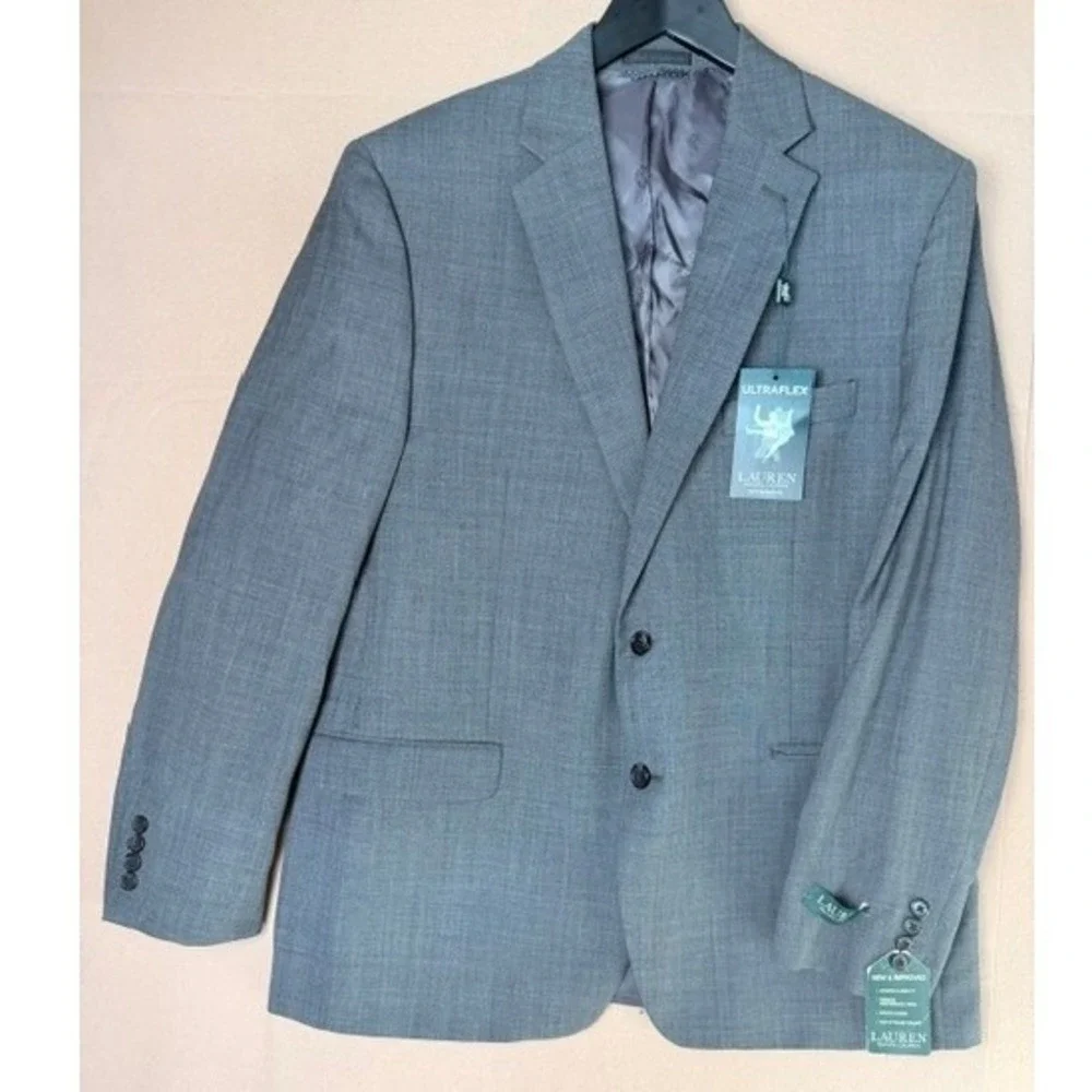 Lauren Ralph Lauren Latimore UltraFlex Blazer 44R Gray NWT Men's Sport Coat